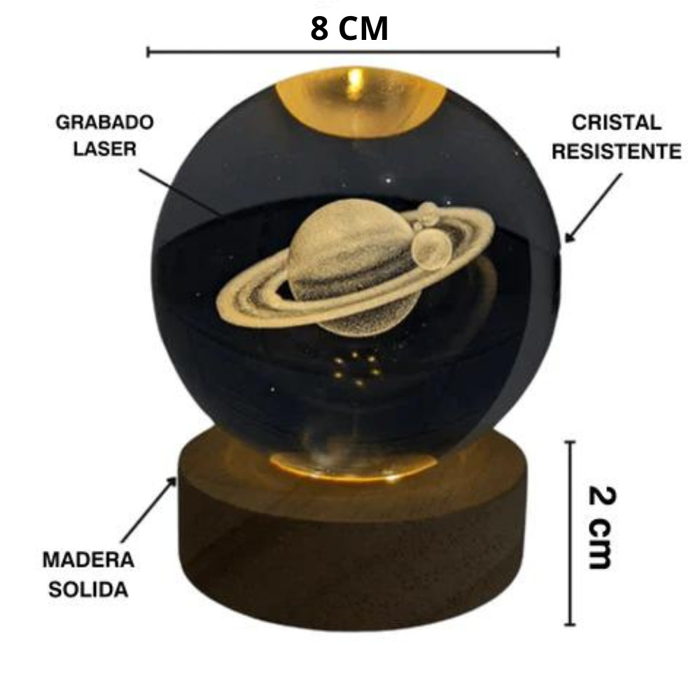 Lámpara Cristal con motivos